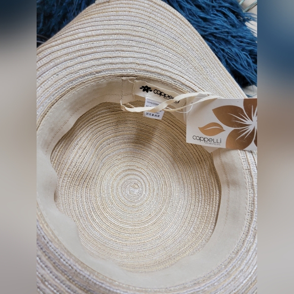 NWT women adjustable embellished Cappelli sunhat perfect for the b - Picture 5 of 9